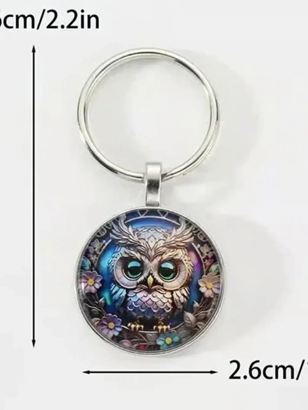 Stainless Steel OWL Keyring Keychain Accessory